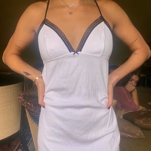 Vintage white slip dress